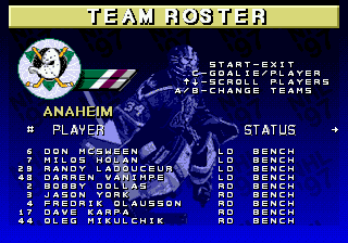NHL 97 screenshot 4 for Sega Genesis